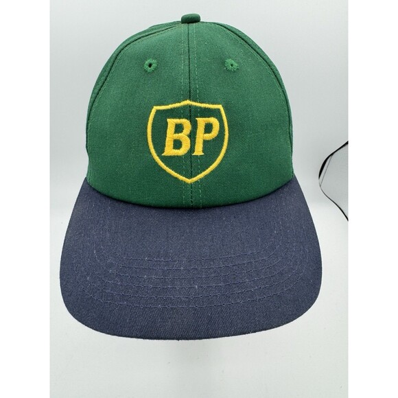 Vintage BP British Petroleum Trucker Hat Snapback Made in USA GUC - Picture 1 of 9